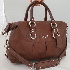 Coach Ashley Brown Leather Purse